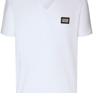 Dolce & Gabbana logo-tag V-neck T-shirt