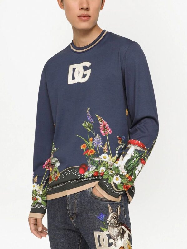 Dolce & Gabbana  graphic-print long-sleeve T-shirt - Image 4