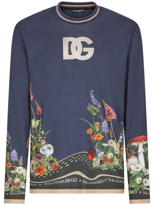 Dolce & Gabbana  graphic-print long-sleeve T-shirt