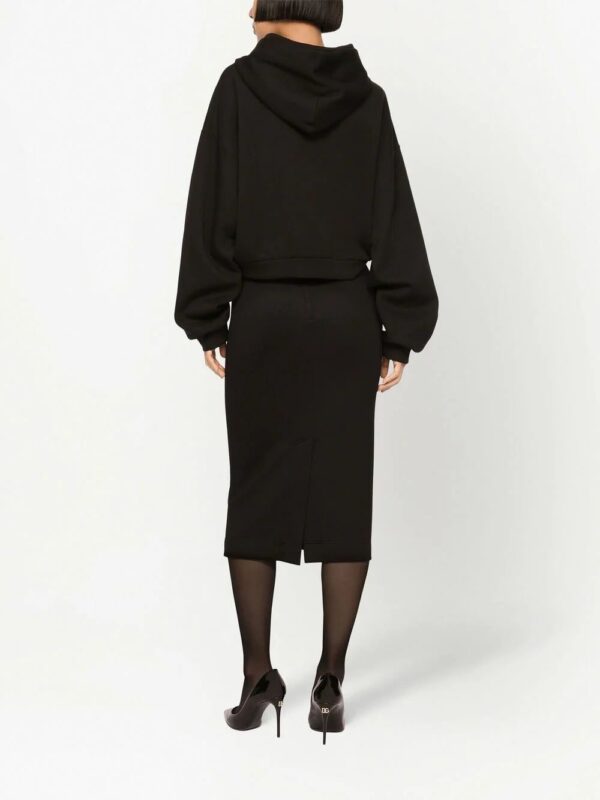 Dolce & Gabbana  logo-plaque pencil midi skirt - Image 4