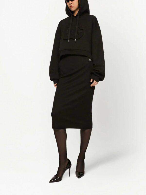 Dolce & Gabbana  logo-plaque pencil midi skirt - Image 2