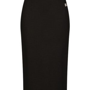 Dolce & Gabbana  logo-plaque pencil midi skirt