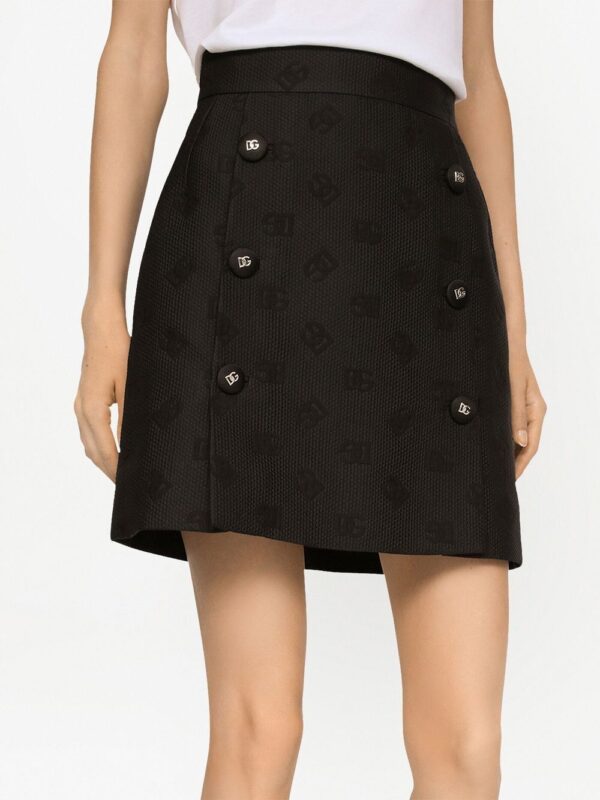 Dolce & Gabbana  logo jacquard mini skirt - Image 4