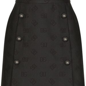 Dolce & Gabbana  DG-logo jacquard miniskirt