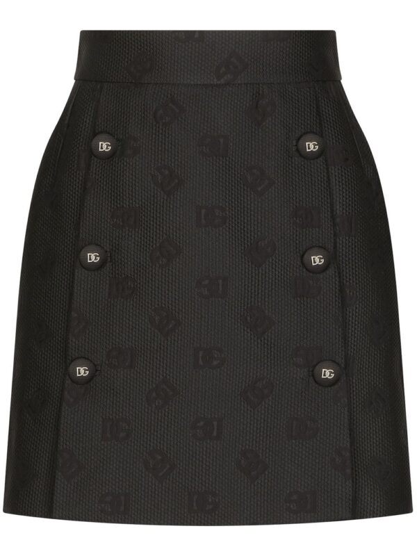 Dolce & Gabbana  DG-logo jacquard miniskirt