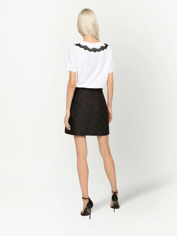 Dolce & Gabbana  logo jacquard mini skirt - Image 3