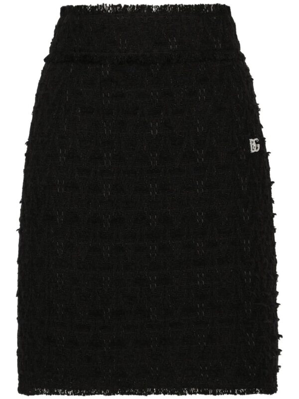 Dolce & Gabbana  rush-stitch silk skirt