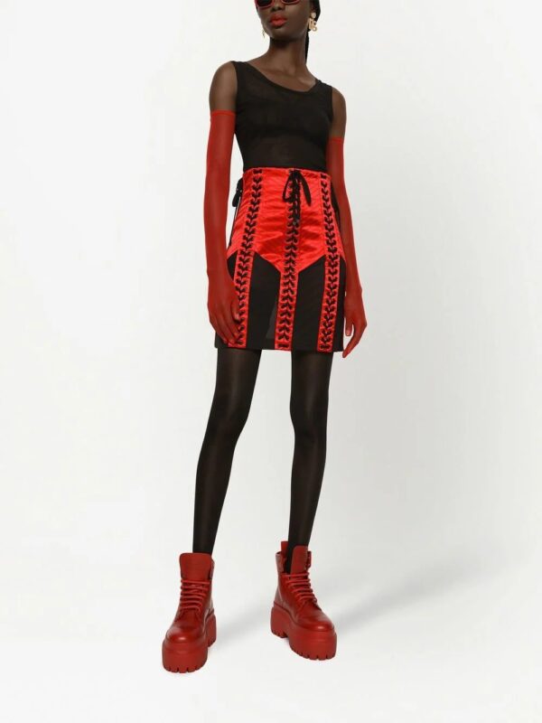 Dolce & Gabbana  lace-up high-waisted skirt - Image 2