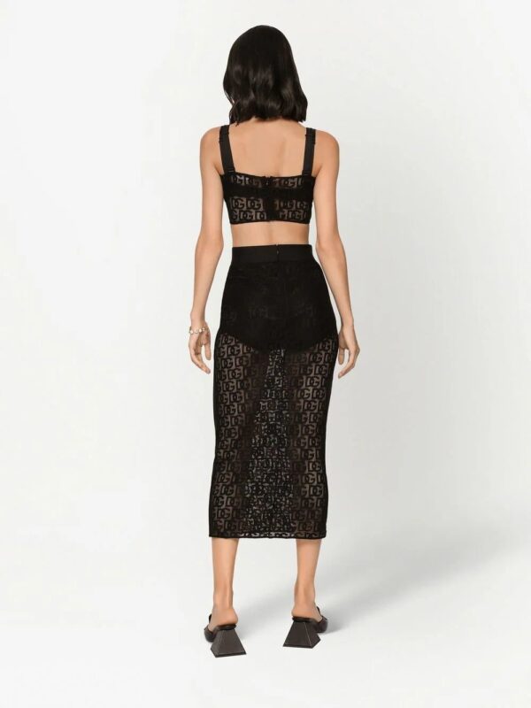 Dolce & Gabbana  DG logo high waist skirt - Image 4