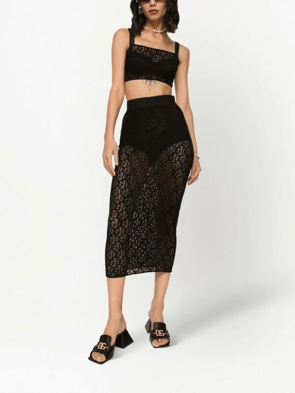 Dolce & Gabbana  DG logo high waist skirt - Image 2