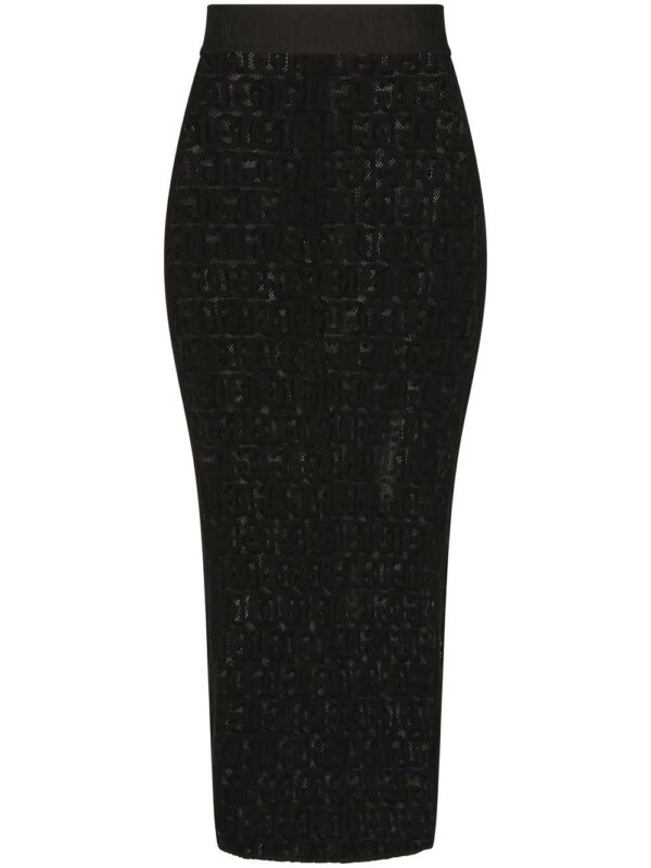 Dolce & Gabbana  DG logo high waist skirt