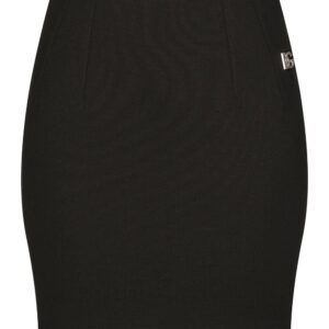 Dolce & Gabbana  logo-plaque high-waisted miniskirt
