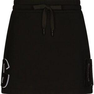 Dolce & Gabbana  DG logo appliqué mini skirt