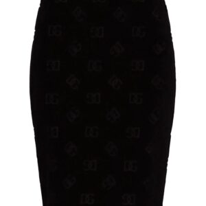 Dolce & Gabbana  logo-print bodycon skirt