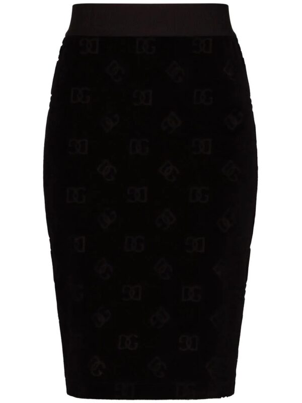 Dolce & Gabbana  logo-print bodycon skirt