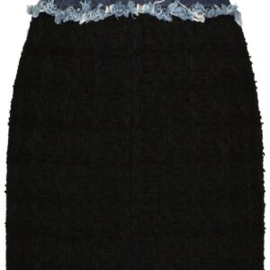 Dolce & Gabbana  denim tweed miniskirt