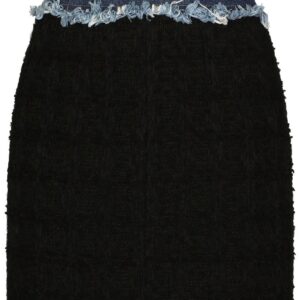 Dolce & Gabbana  contrasting-waistband high-waisted skirt