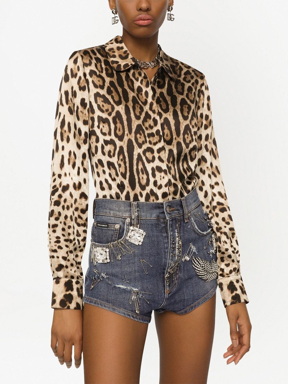 Dolce & Gabbana leopard-print silk shirt - Image 5