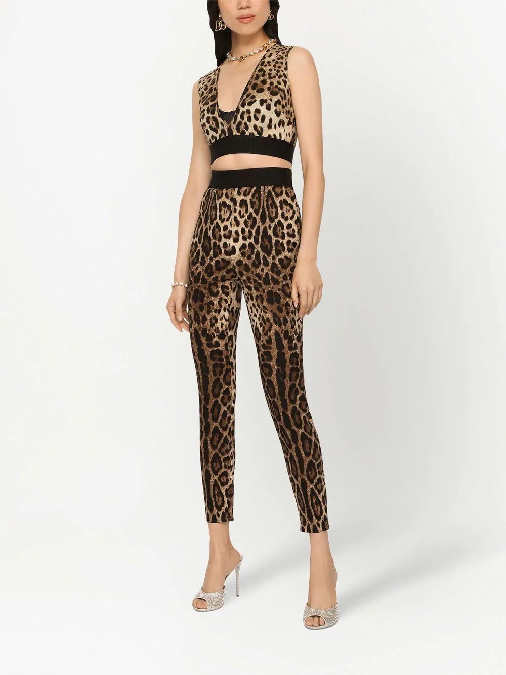 Dolce & Gabbana leopard-print crop top - Image 3