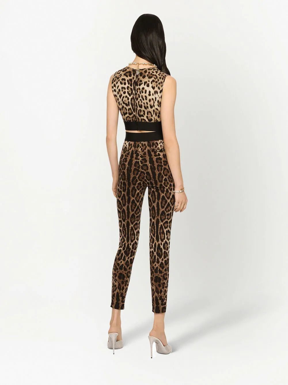 Dolce & Gabbana leopard-print crop top - Image 4