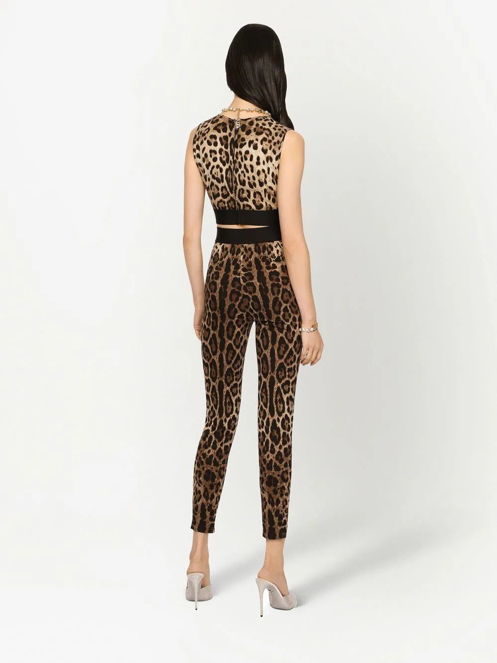 Dolce & Gabbana leopard-print crop top - Image 4