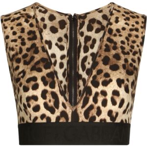 Dolce & Gabbana leopard-print crop top