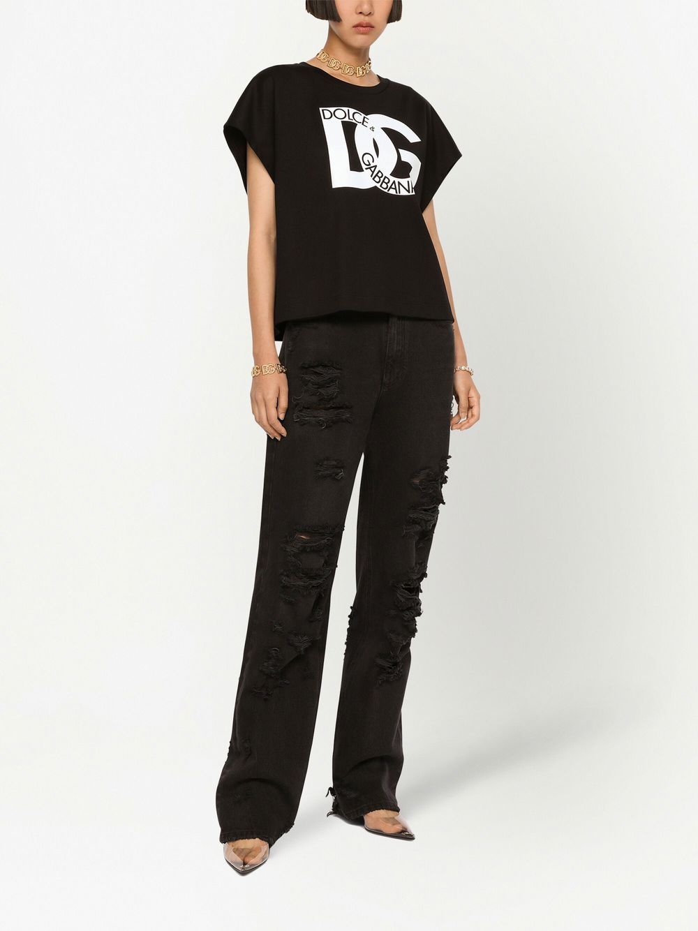 Dolce & Gabbana logo-print cotton T-shirt - Image 3