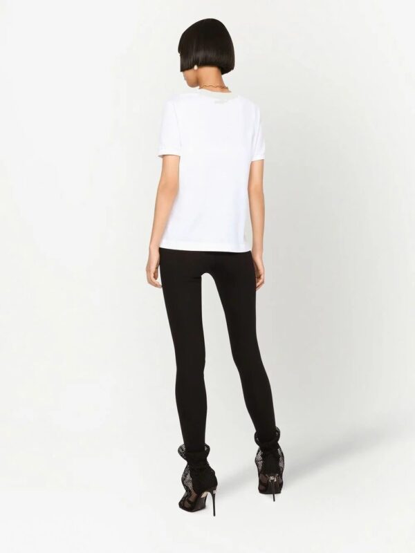 Dolce & Gabbana  crystal-embellished cotton T-shirt - Image 4