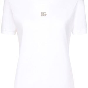 Dolce & Gabbana crystal-embellished cotton T-shirt