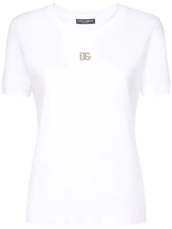 Dolce & Gabbana  crystal-embellished cotton T-shirt