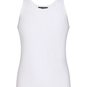 Dolce & Gabbana logo-patch detail tank top