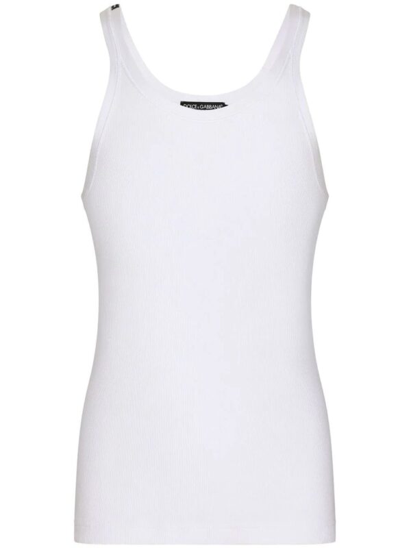 Dolce & Gabbana  logo-patch detail tank top