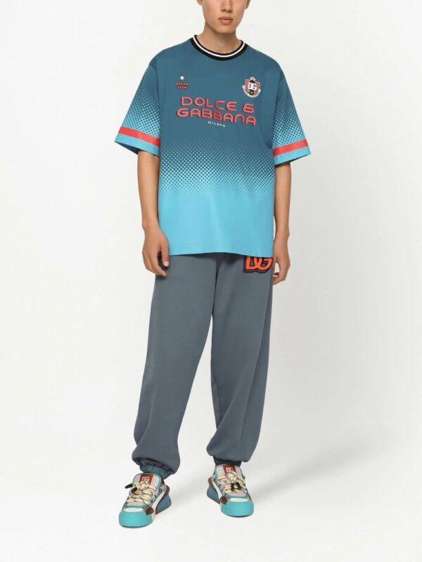 Dolce & Gabbana  logo-print football T-shirt - Image 3