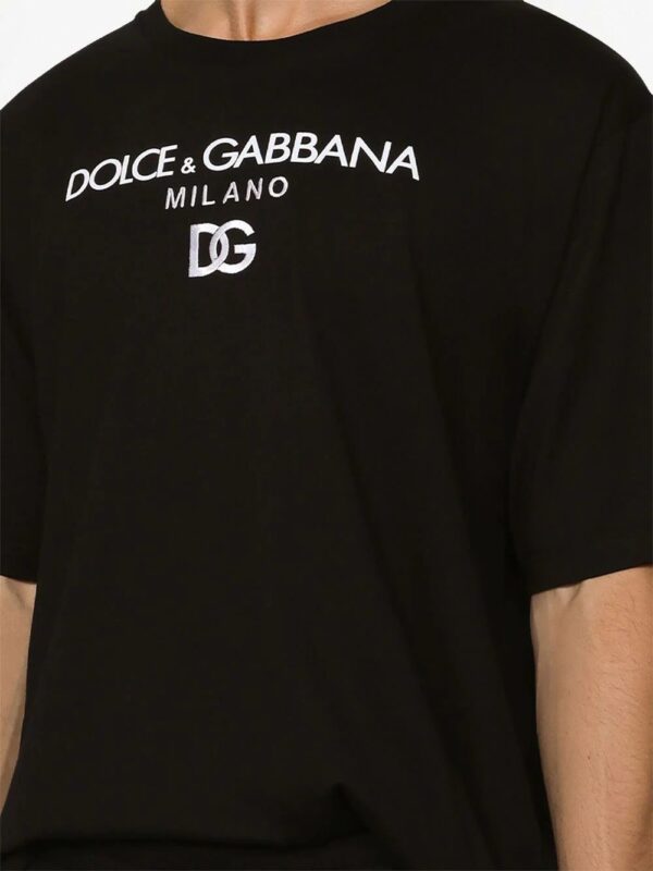 Dolce & Gabbana  DG Essentials logo-embroidered T-shirt - Image 4