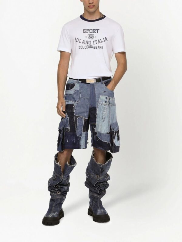 Dolce & Gabbana  crackle-logo-print T-shirt - Image 3