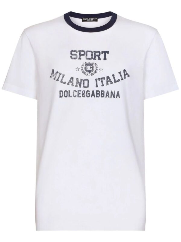 Dolce & Gabbana  crackle-logo-print T-shirt
