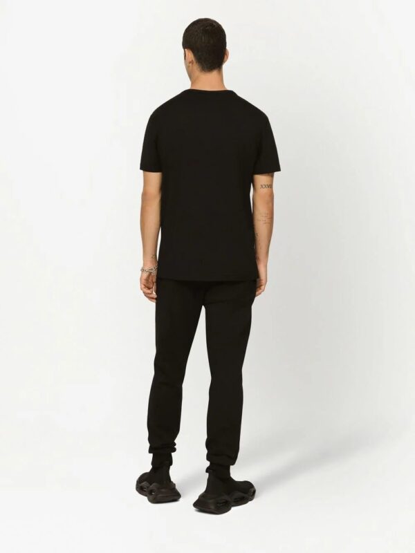 Dolce & Gabbana  logo-tag cotton T-shirt - Image 4