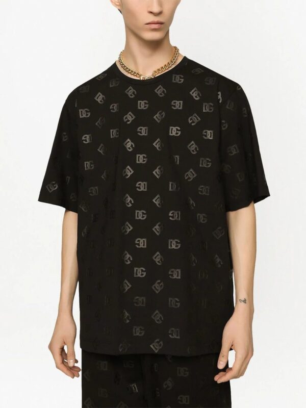 Dolce & Gabbana  logo-monogram-print T-shirt - Image 4