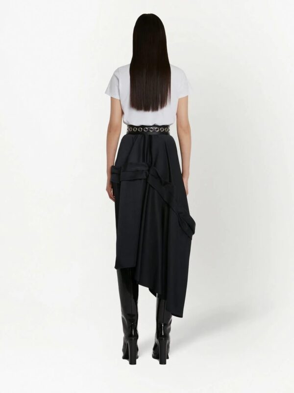 Alexander McQueen  bustier-print cotton T-shirt - Image 4