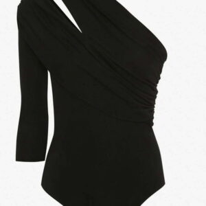 Alexander McQueen one-shoulder bodysuit