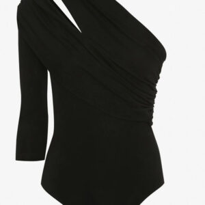 Alexander McQueen one-shoulder bodysuit