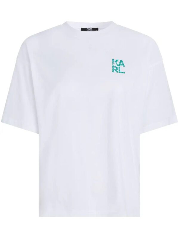 Karl Lagerfeld  logo-print organic cotton T-shirt