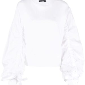 Karl Lagerfeld  contrasting sleeve cropped sweatshirt