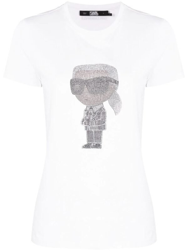 Karl Lagerfeld  Ikonik 2.0 Karl rhinestone T-shirt