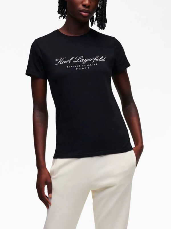 Karl Lagerfeld  Hotel Karl embroidered-logo T-shirt - Image 4