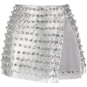 Prada  crystal-embellished fringed miniskirt