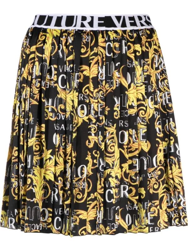 Versace Jeans Couture  Logo Couture pleated miniskirt