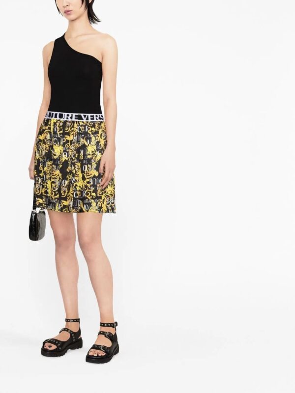 Versace Jeans Couture  Logo Couture pleated miniskirt - Image 2