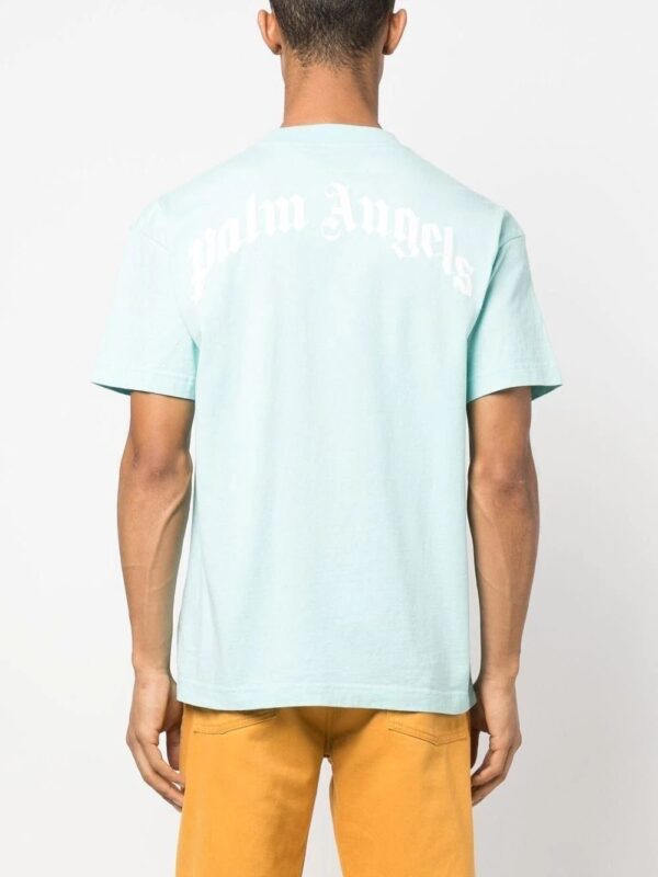 Palm Angels  Shark-print organic cotton T-shirt - Image 4