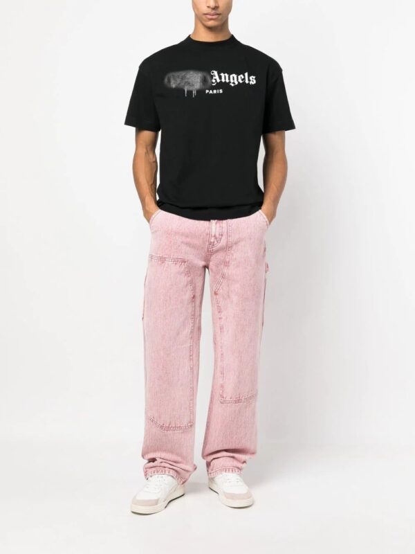 Palm Angels  sprayed logo-print T-shirt - Image 2